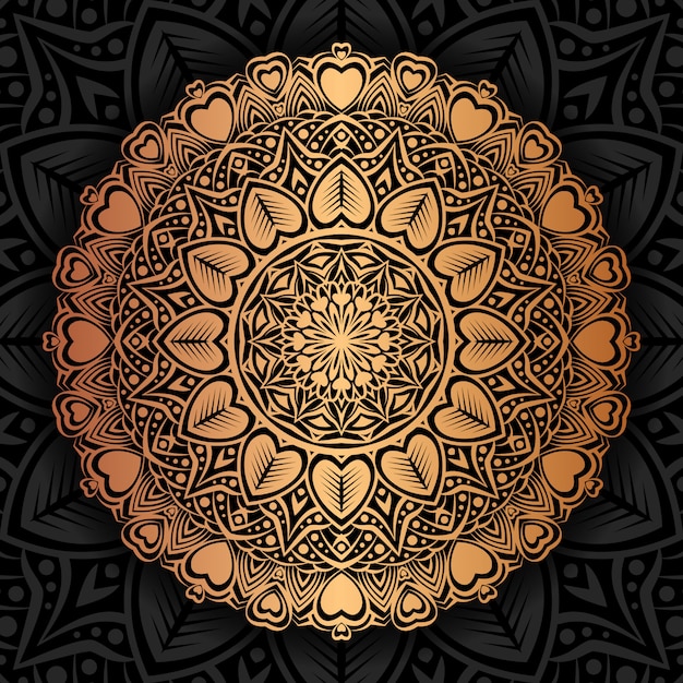 Vettore illustrazione di lusso creativo mandala