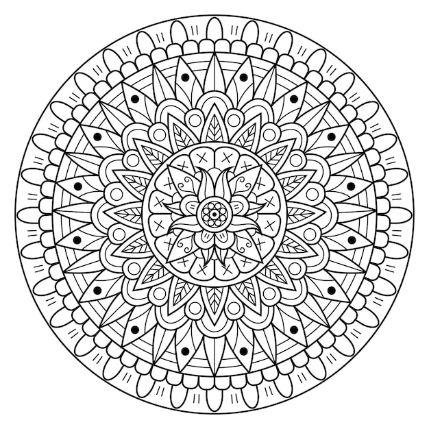 Creative luxury mandala illustration