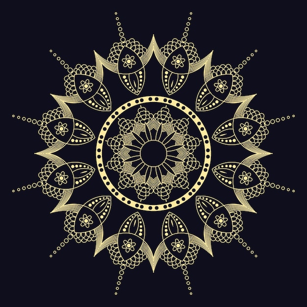 Vector creative luxury mandala pattern for decorative