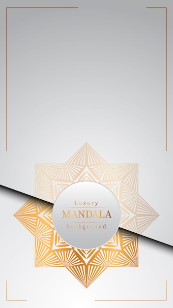 Creative Luxury mandala with golden