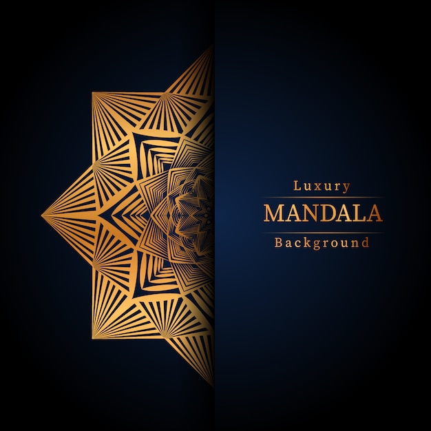 Creative Luxury mandala with golden