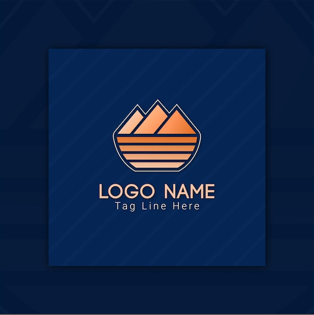 Creative Luxury Mountains Minimal Logo Design