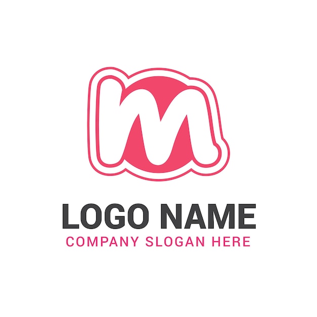 Creative M letter logo