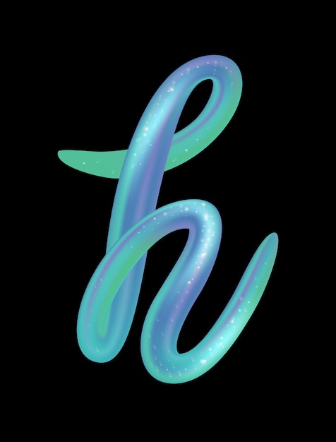 Творческий 3d-шаблон дизайна логотипа мультицветного шрифта abc с глянцевым и блестящим