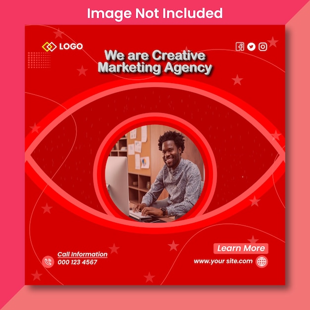 Рекламный пост креативного маркетингового агентства