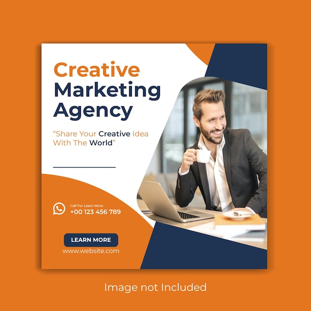 creative marketing agency Instagram post and social media template design