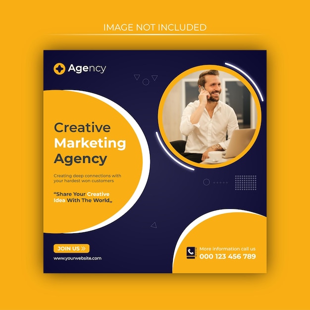 Creative Marketing Agency Post Banner Design