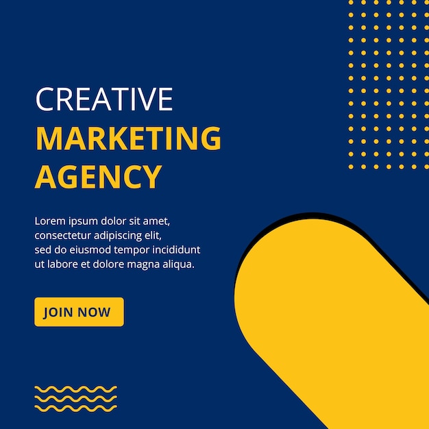 Creative Marketing agency poster template