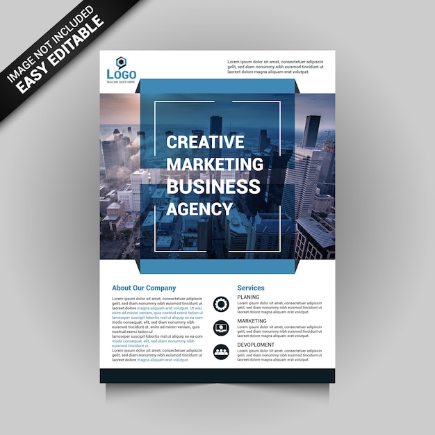 Creative marketing business flyer