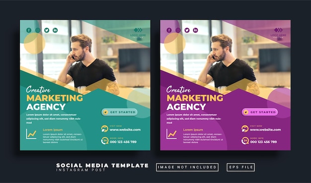 Creative marketing business offer template with style minimalistic design for ads and promo posters
