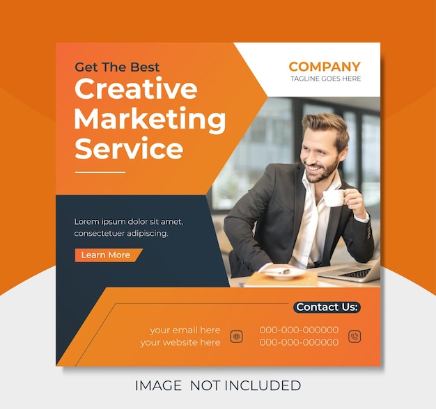 Creative Marketing Corporate Business Social Media Template Design