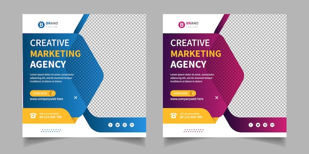 Vector creative marketing design template