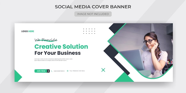 Creative marketing digital agency Business webinar social media facebook cover web banner template