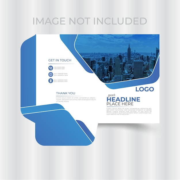 Vector creative marketing folder design template