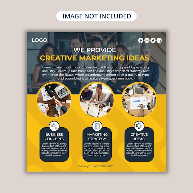 Creative Marketing Social Media Template