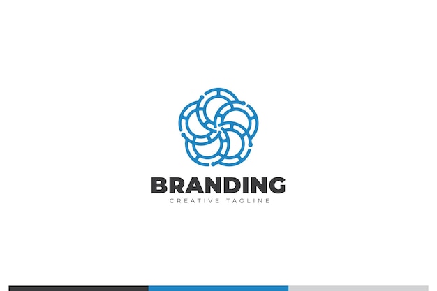 Vector creative marketing trading logo concept