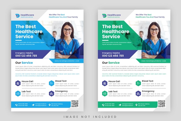 Creative Medical healthcare flyer template