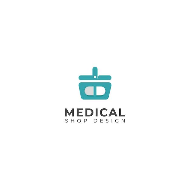 Creative medical shop vector logo