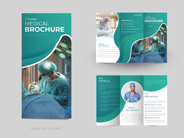 Creative medical tri fold brochure design