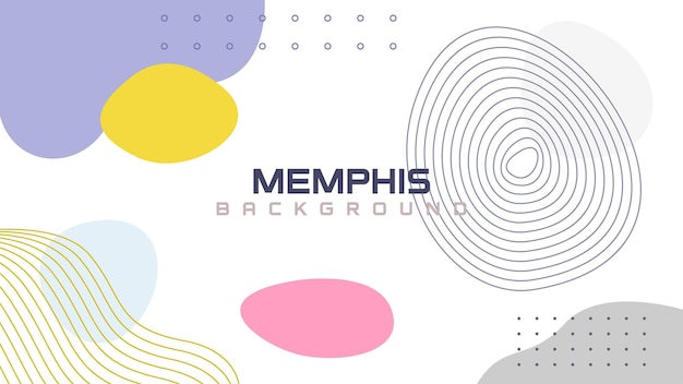 Fondo astratto creativo di memphis