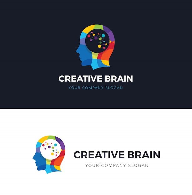 Creative mind logo template