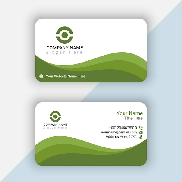 Creative minimal Abstract modern business card template