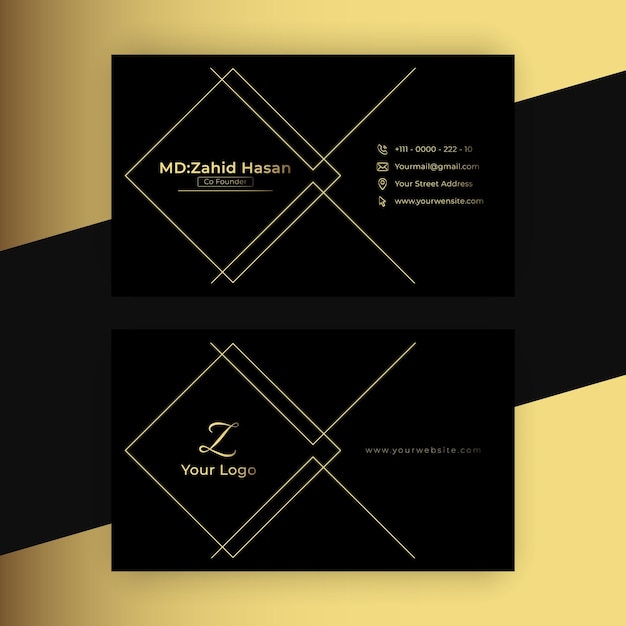 Creative Minimal Business Card Template Design Creative Design