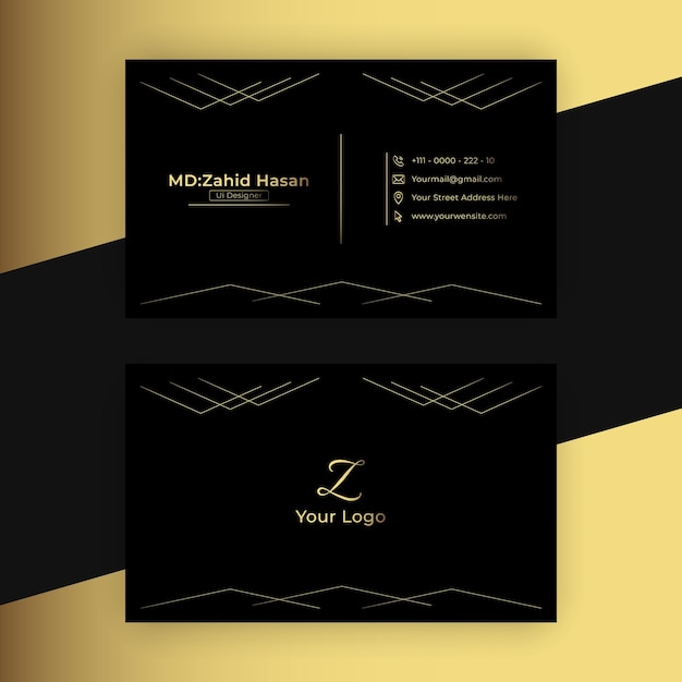 Creative Minimal Business Card Template Design Creative Design