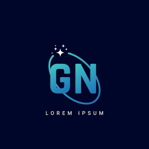 Creative minimal GN NG letter business logo initial based Monogram icon vector