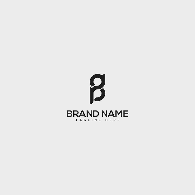 Creative minimal PG GP letter business logo initial based Monogram icon vector