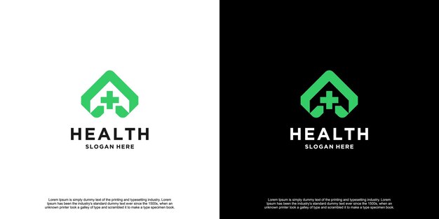 Vector creative minimalist medical logo design