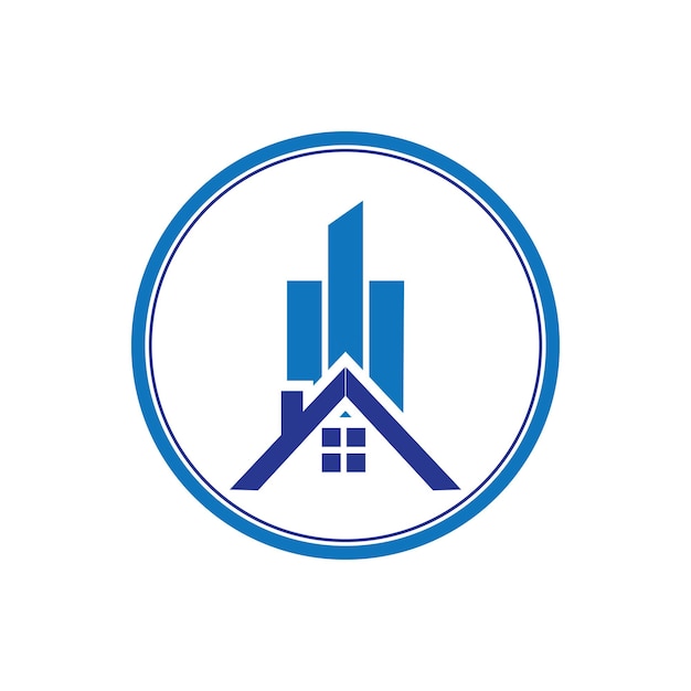 Creativo moderno astratto immobiliare logo design colorato gradiente edificio proprietà immobiliare borsa logo modello di progettazione