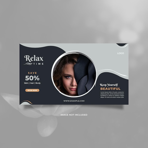 Vector creative and modern beauty care promotion design for social media banner and web internet ads