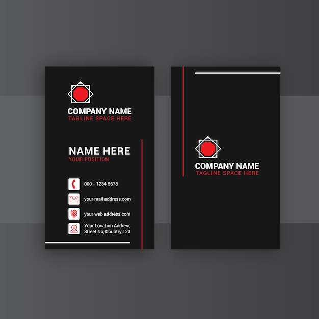 Creative Modern Business Card Design Mockup Template