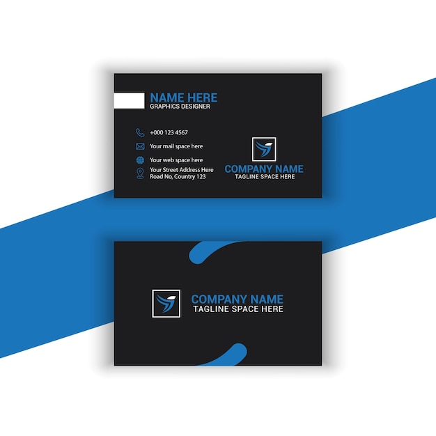 creative modern business card design template