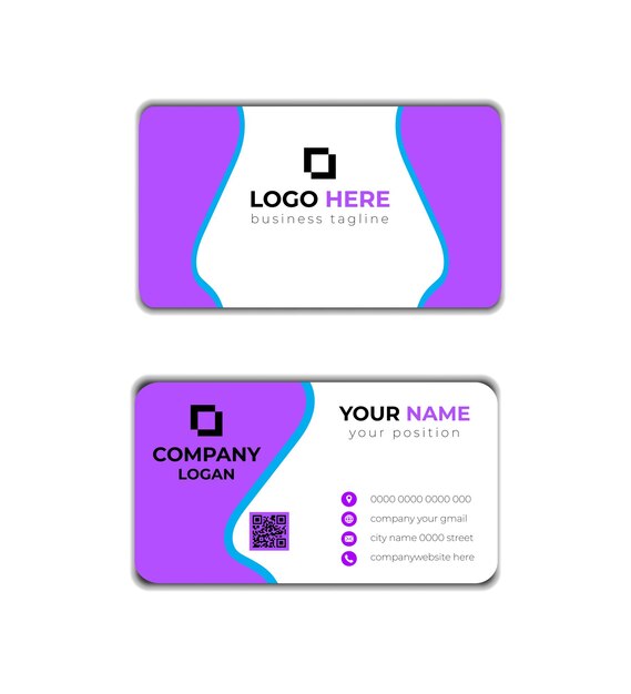 Vector creative modern business card design vector item