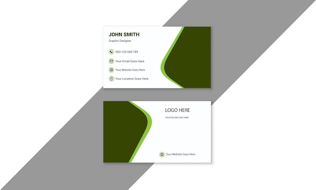 Vector creative modern business card design