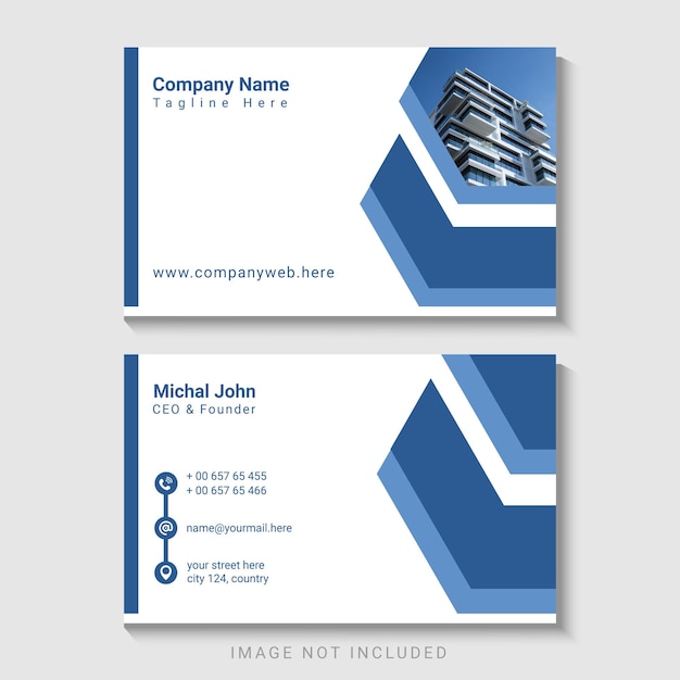 Vector creative and modern business card design