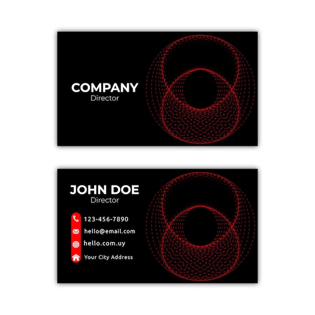 Creative modern business card id template design