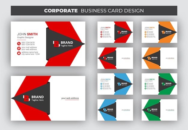 Vector creative modern business card template design vector