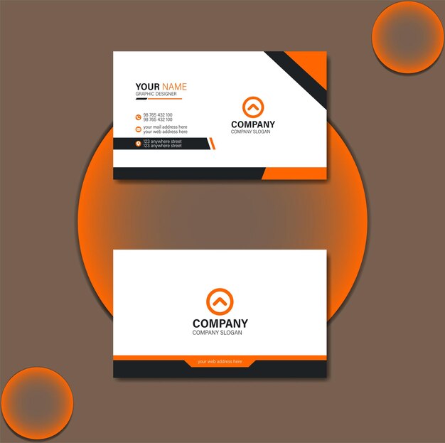 Creative modern business card template design