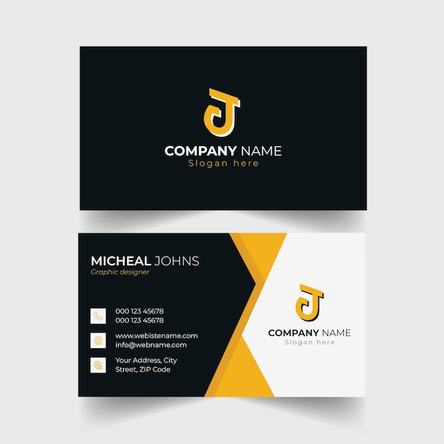 Creative modern business card template