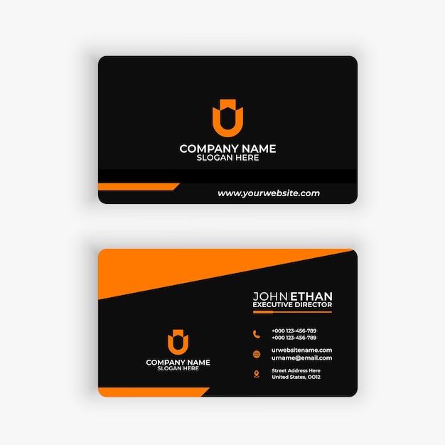 creative modern business card template