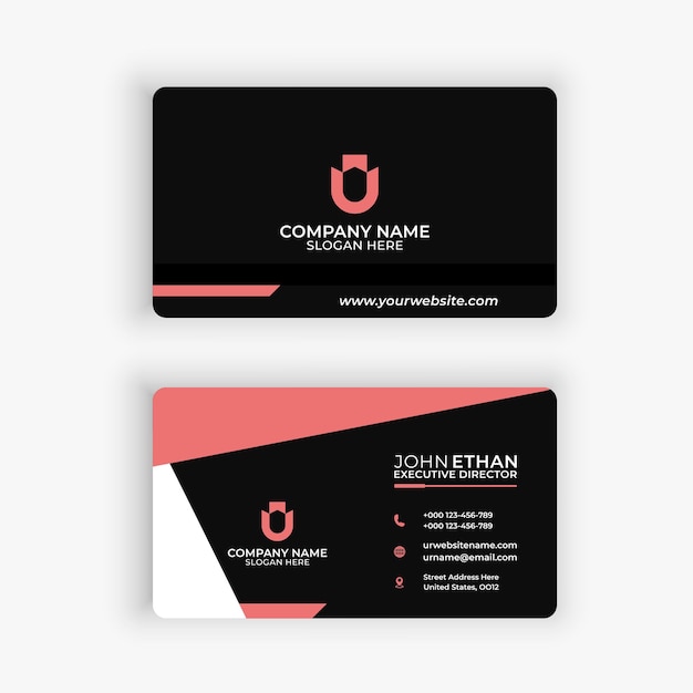 Vector creative modern business card template