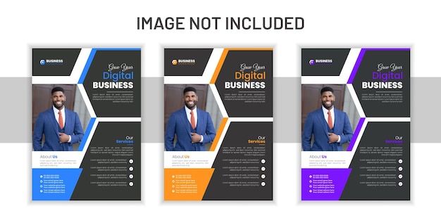 Creative and modern business Flyer design template