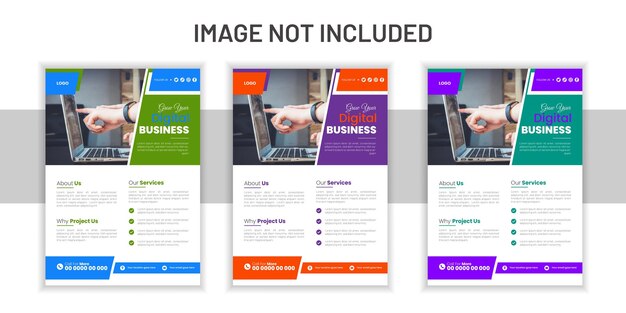 Creative and modern business Flyer design template