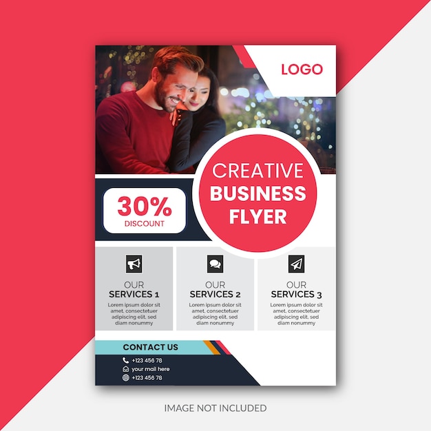 Vector creative modern business flyer design