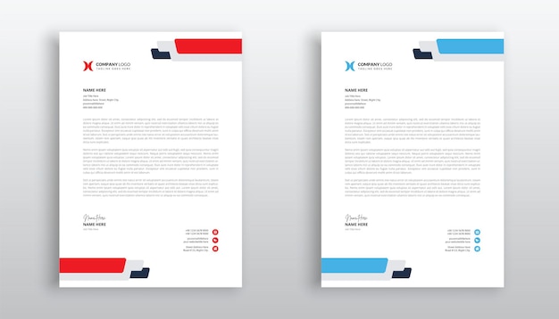 creative and modern business letterhead template