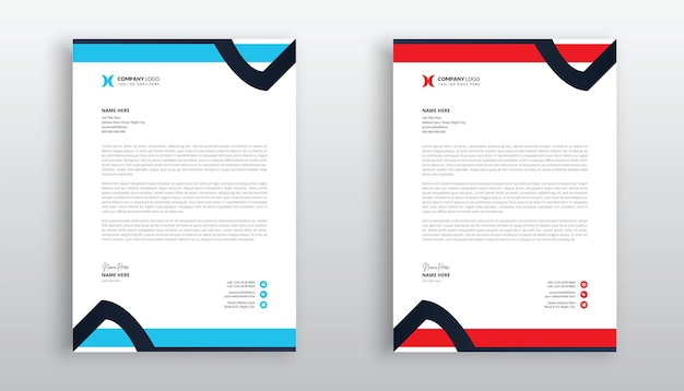 creative and modern business letterhead template