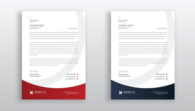 creative and modern business letterhead template